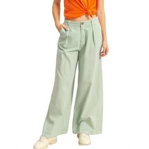 NEW DOUBLE ZERO high waist basic wide leg pants in mint